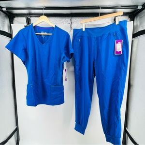 Purple label yoga by healing hands nwt scrubs size xl regular, color is Royal.